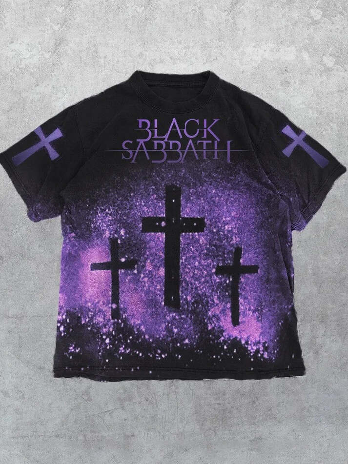 Black Sabbath Merch Shirt Cross Black Sabbath T-Shirt For Rock Band Fan Birthday Gift for Husband