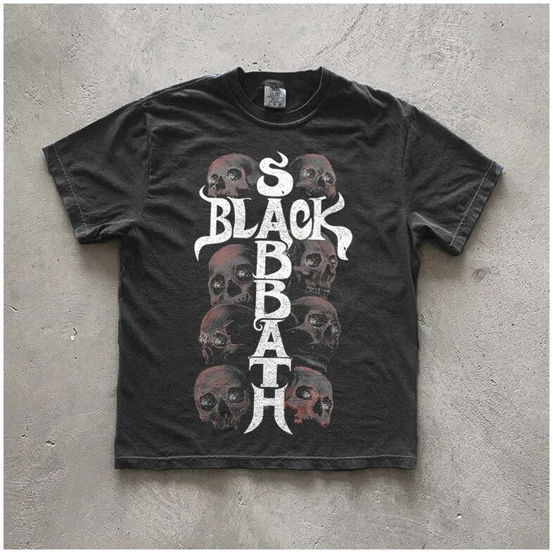 Black Sabbath Merch Shirt Skull Black Sabbath T-Shirt Rock Band Gifts For Fan Gifts For Friends