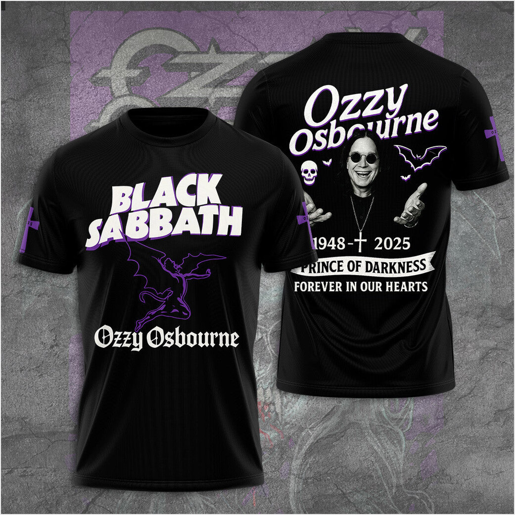 Black Sabbath X Ozzy Osbourne Forever T-Shirt RIP Ozzy Osbourne Shirt Fan Merch Gifts For Him