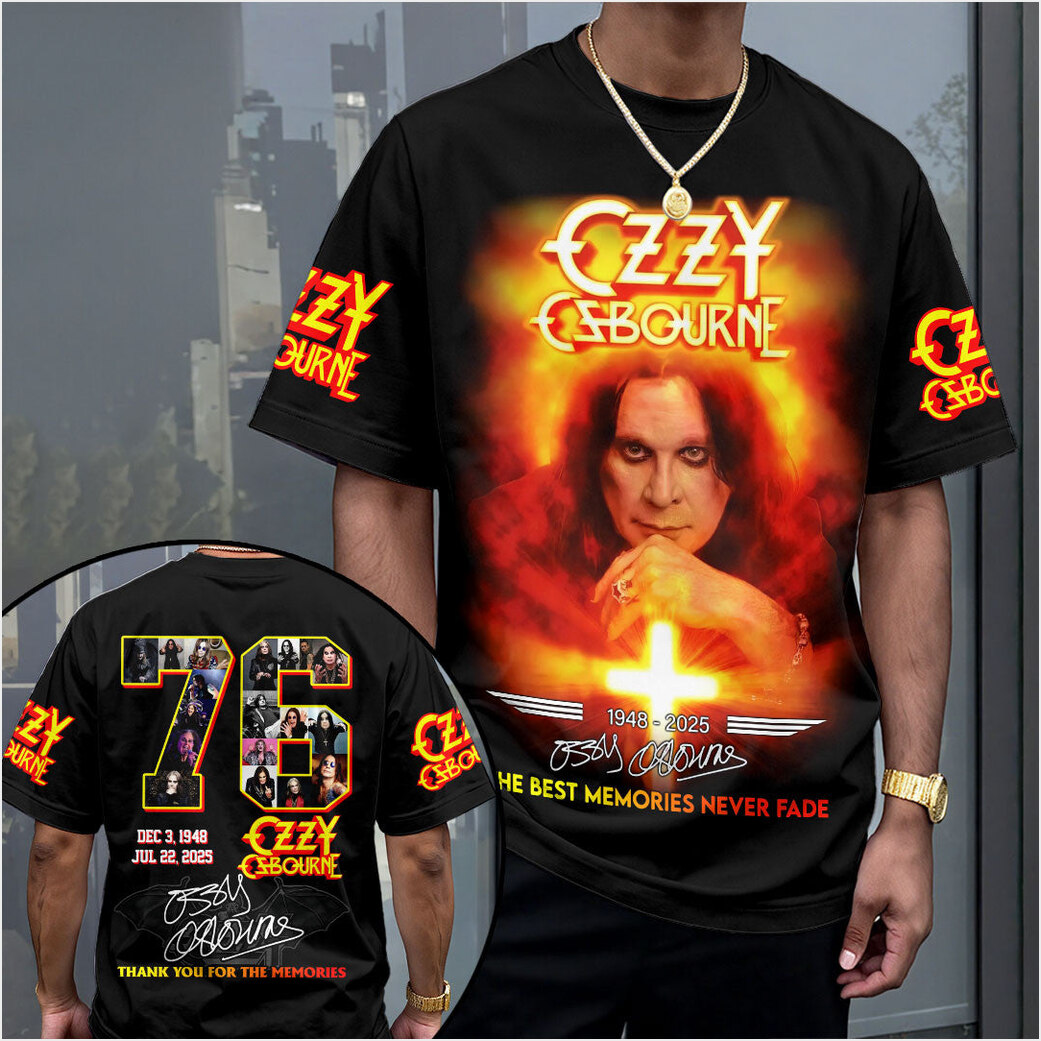 Black Sabbath X Ozzy Osbourne T-Shirt RIP Ozzy Osbourne The Best Memories Never Fade Shirt