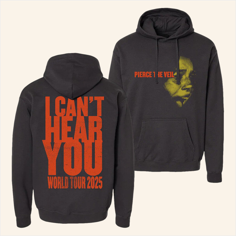 Black Screamer Hoodie Pierce The Veil Merch Best Birthday Gifts For Husband Gifts For BFF