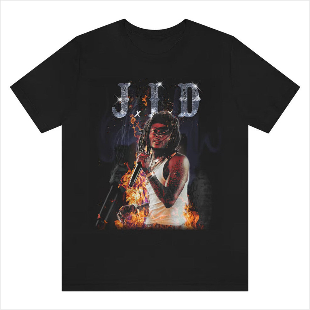 Black T-Shirt JID Merch Gift Ideas For Music Lovers Birthday Gifts For BFF Christmas Presents