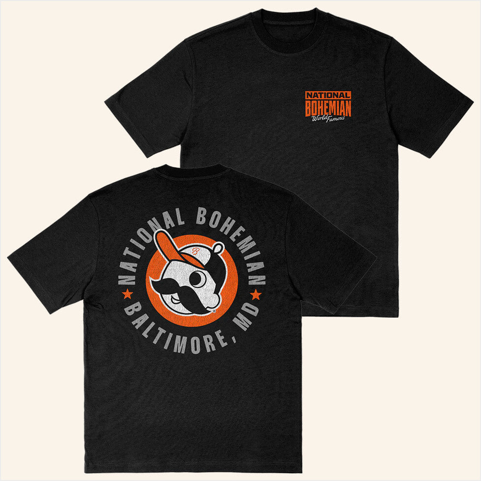 Black T-Shirt National Bohemian Merch Birthday Gifts For Father Gifts For BFF