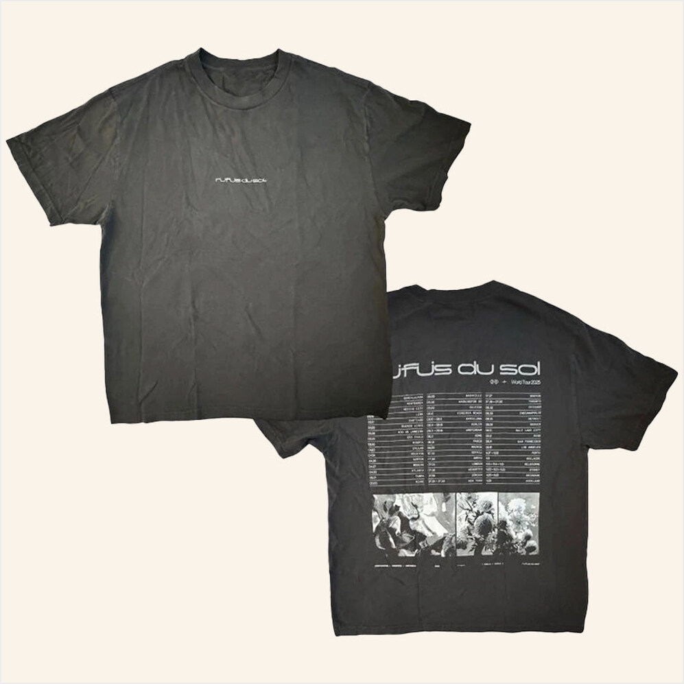 Black T-Shirt Rufus Du Sol Inhale Exhale Tour Merch Birthday Gifts For Dudes BFF Gifts