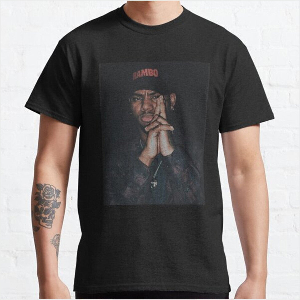 Black Tiller Rambo Classic T-Shirt Bryson Tiller Merch Unique Birthday Gifts For Music Lovers
