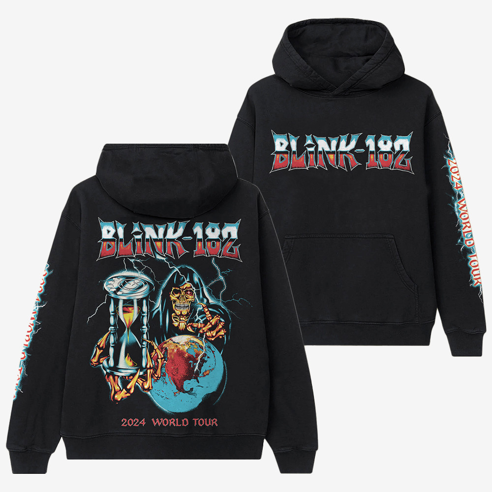 Blink-182 Concert Merch 2025 World Tour Hoodie Unique Gift For Music Lovers