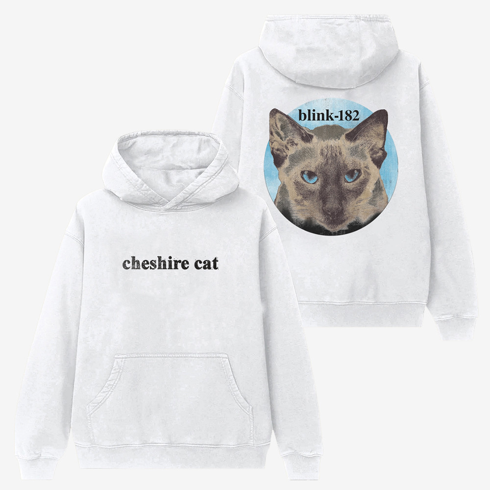 Blink-182 Merch 2025 Hoodie Cheshire Cat Album Cover Concert Merch Gift For Music Fans