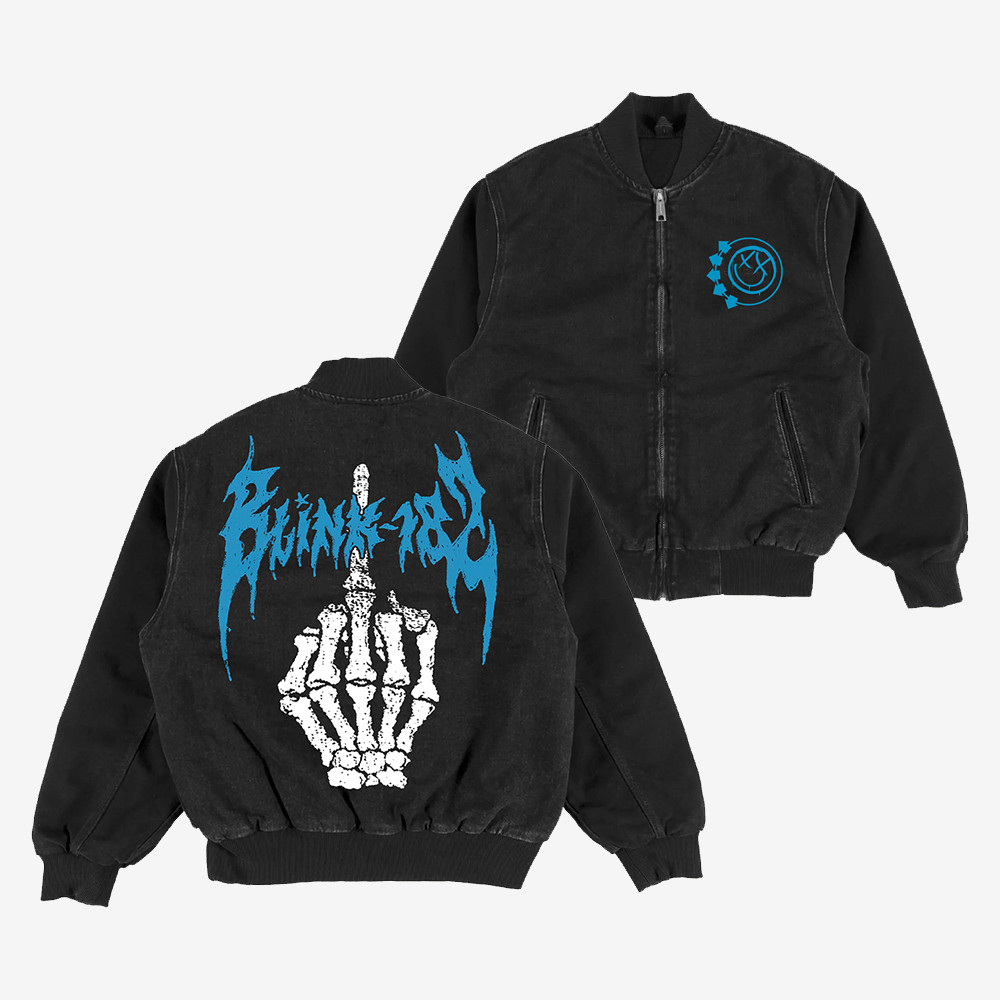 Blink-182 Tour Merch 2025 Middle Finger Jacket Best Merch Gift For Music Lovers