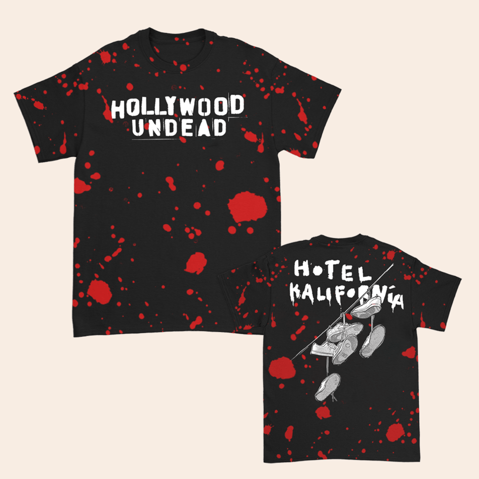 Blood Splatter T-Shirt Hollywood Undead Merch Fathers Day Presents Birthday Gifts For Dad