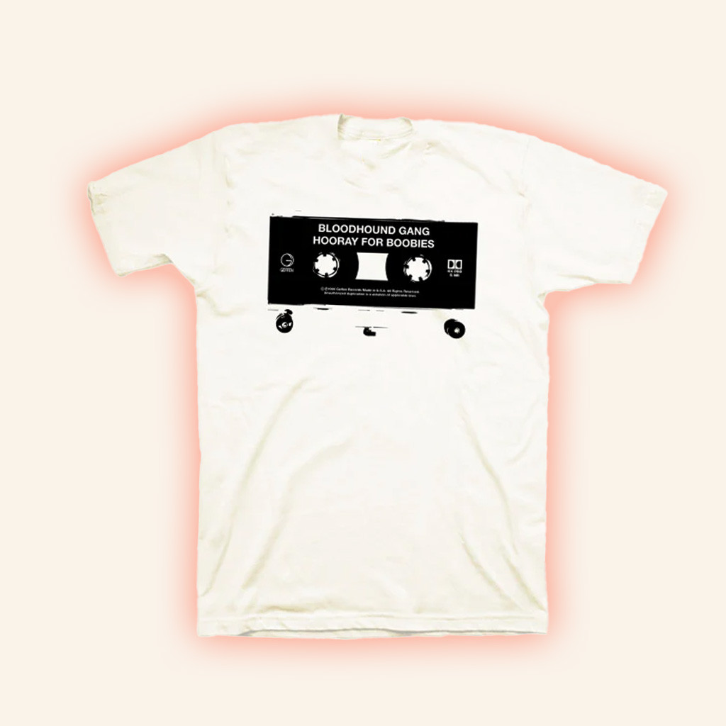 Bloodhound Gang Merch Cassette Shirt Black On White Cool Gifts For Music Lovers