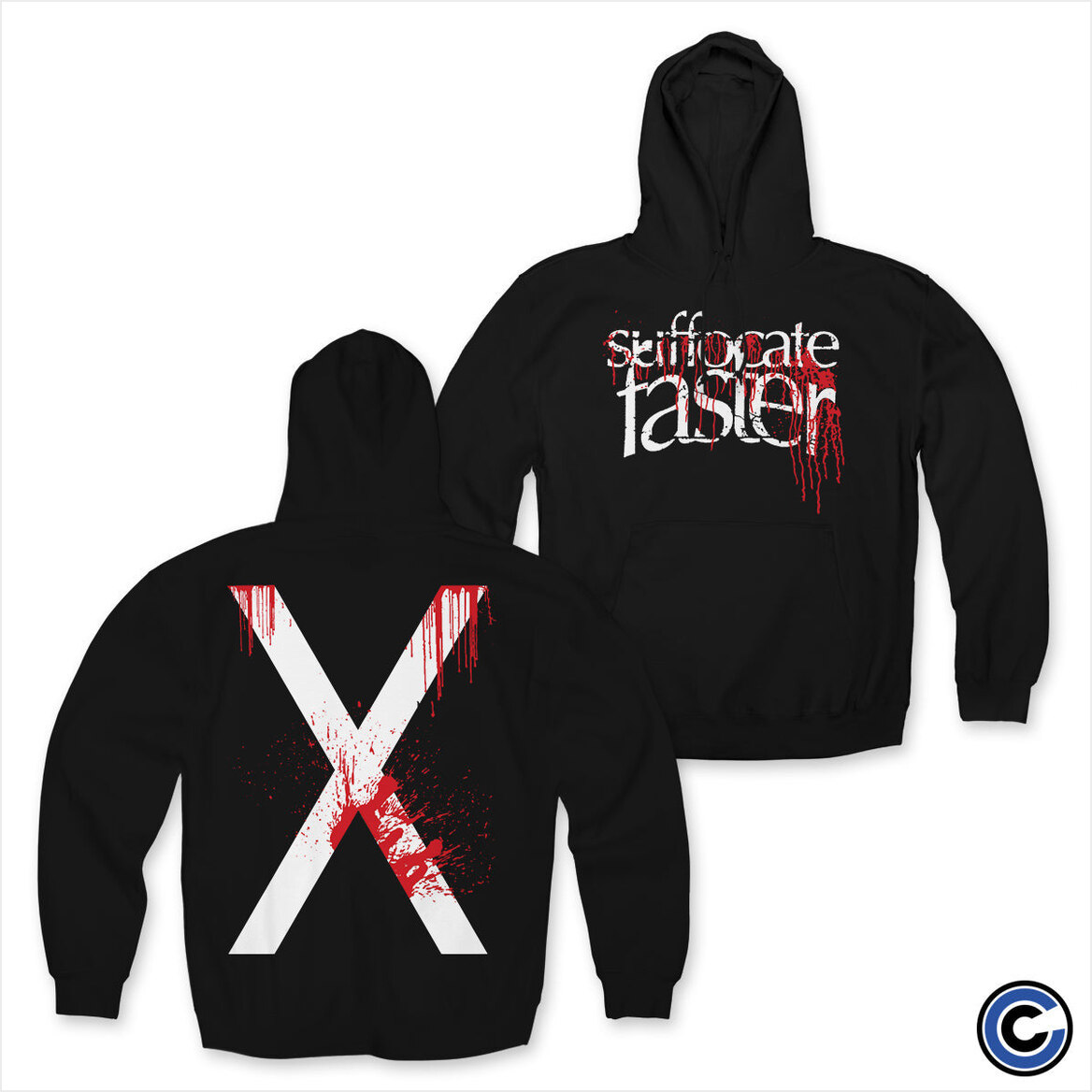 Bloody X Hoodie Suffocate Faster Merch Suffocate Faster Hoodie Birthday Gifts For Best Friend