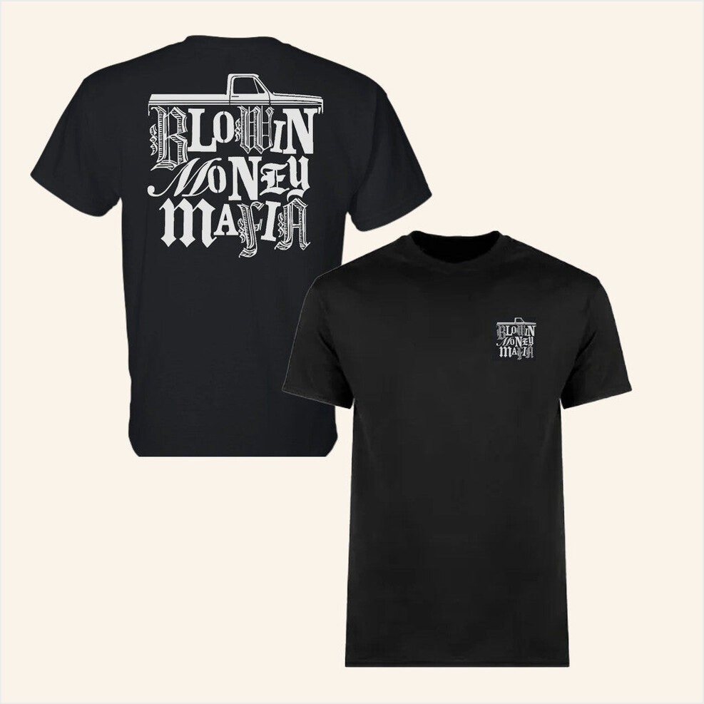 Blowin' Money Mafia Ransom Letter Truck T-Shirt Blowin Money Mafia Merch Best Gifts For Dad
