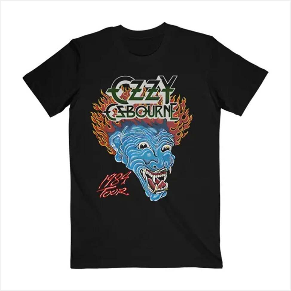 Blue Demon Tattoo T-Shirt Official Ozzy Osbourne Merch Birthday Gifts For Dad BFF Gifts Ideas