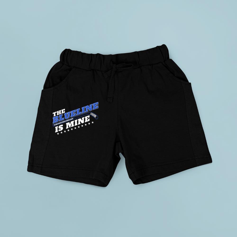 Blue Line Is Mine Ice Hockey Defenseman Design Idea Short