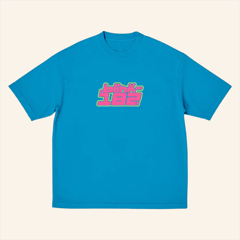 Blue Logo T-Shirt Blink 182 Merch BFF Birthday Gifts Ideas Christmas Presents