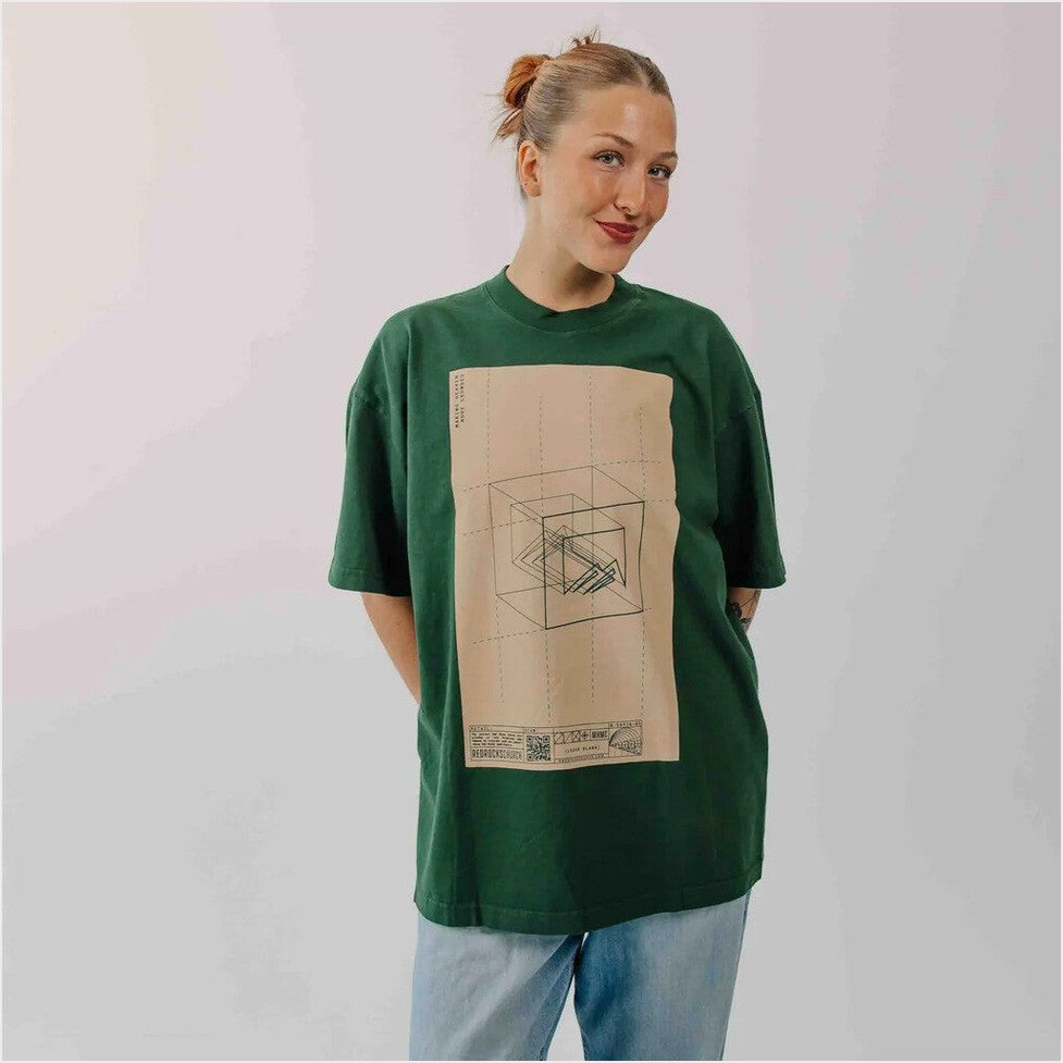 Blueprint T-Shirt Red Rocks Merch Forest Green Birthday Gift Ideas Christmas Presents