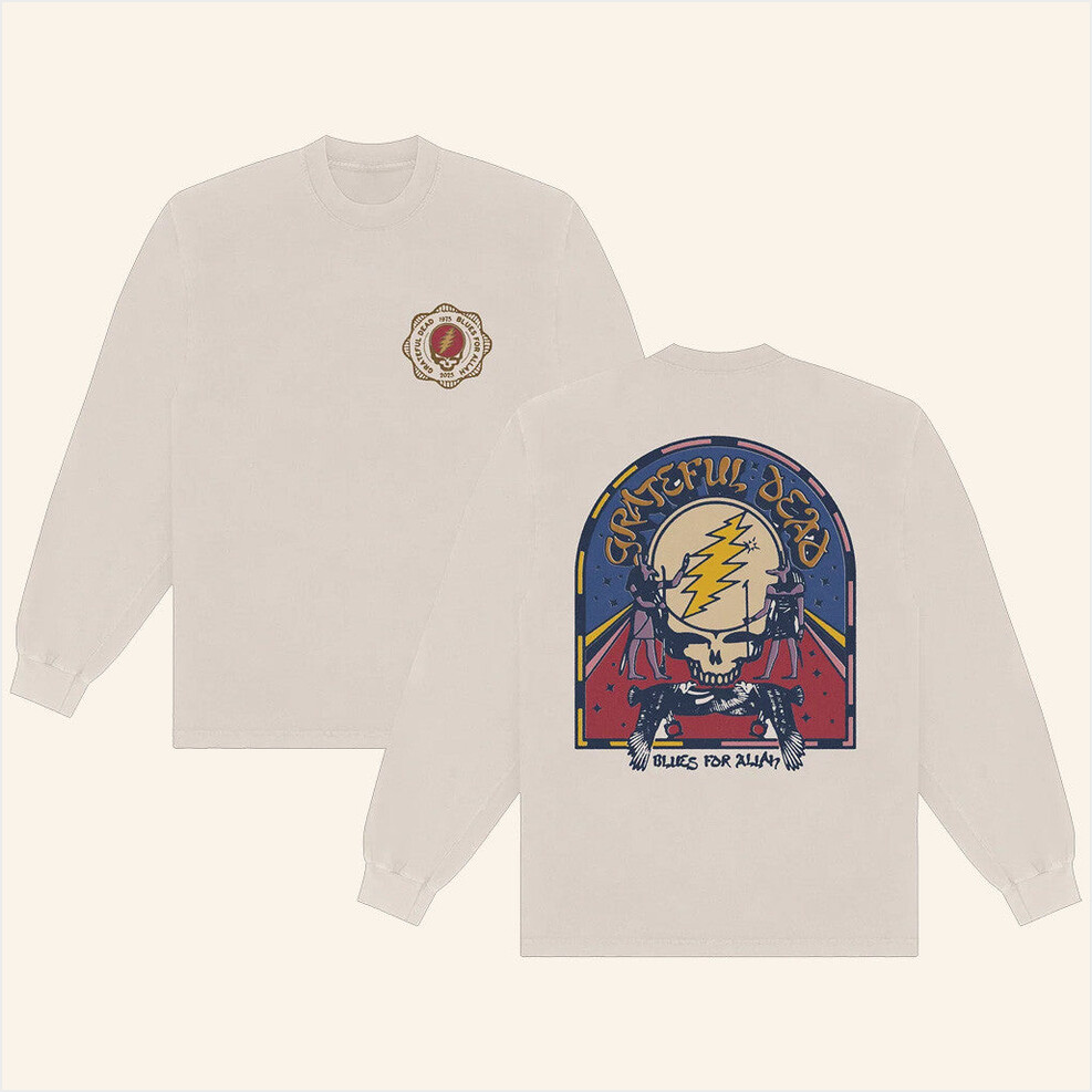 Blues For Allah Long Sleeve T-Shirt Grateful Dead Merch BFF Birthday Gifts Ideas