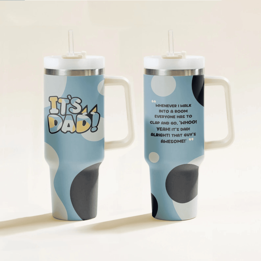 Bluey It's Dad Stanley Tumber Bluey Merchandise Father's Day Presents For Husband