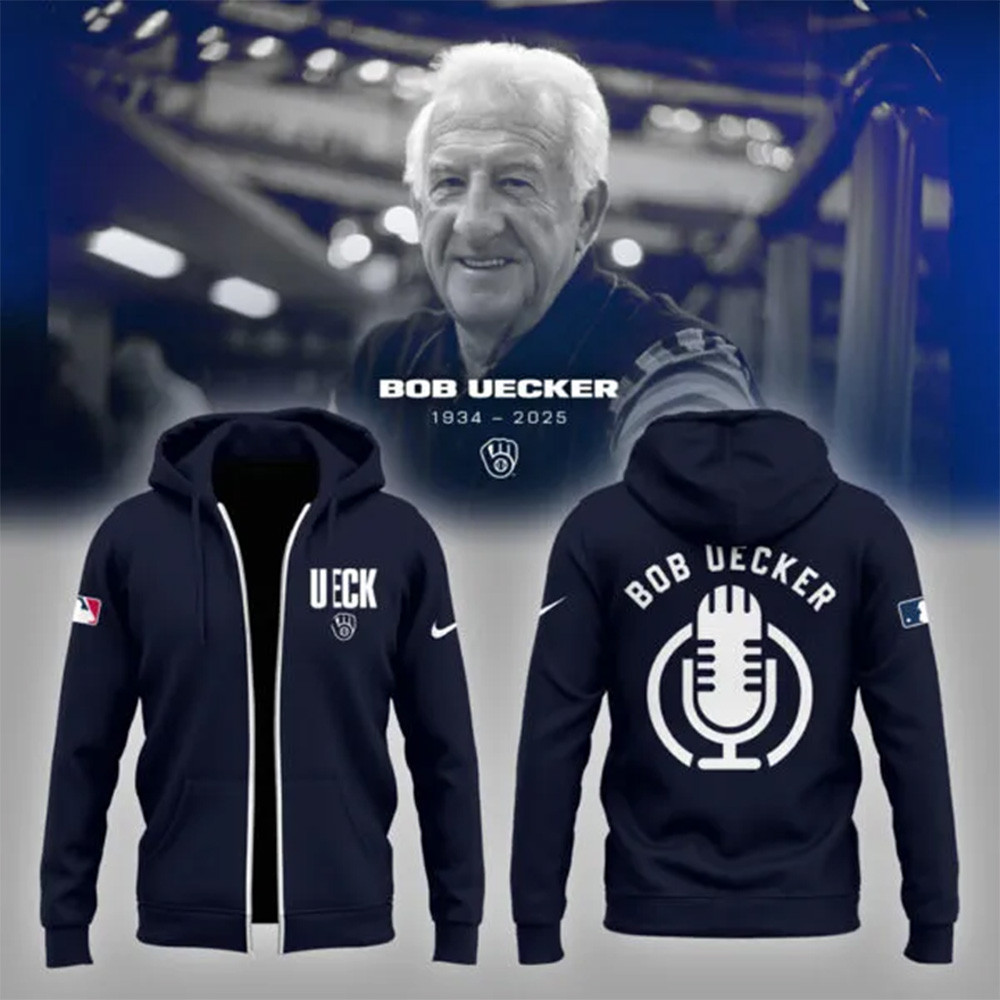 Bob Uecker Zip Hoodie Honoring The Legend Brewers Icon And Baseball Hall Of Famer Hoodie