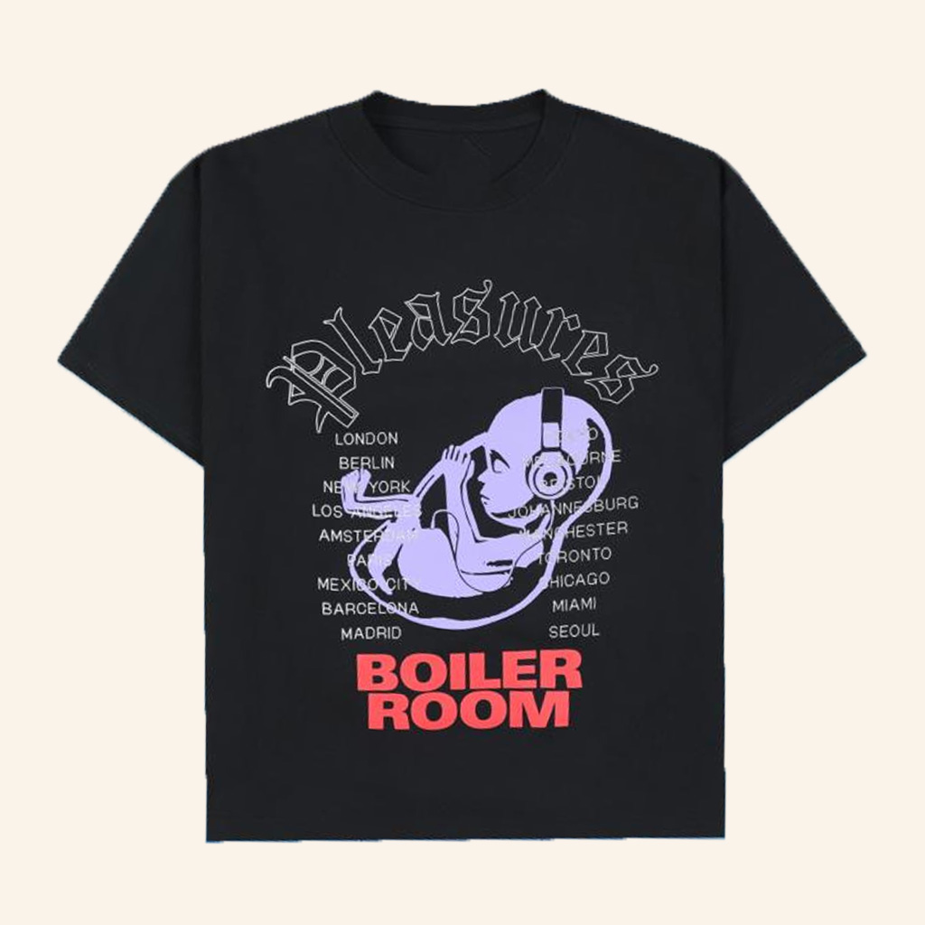 Boiler Room Merch Br X Pleasures Headphone Black T-Shirt Best Gifts For Her