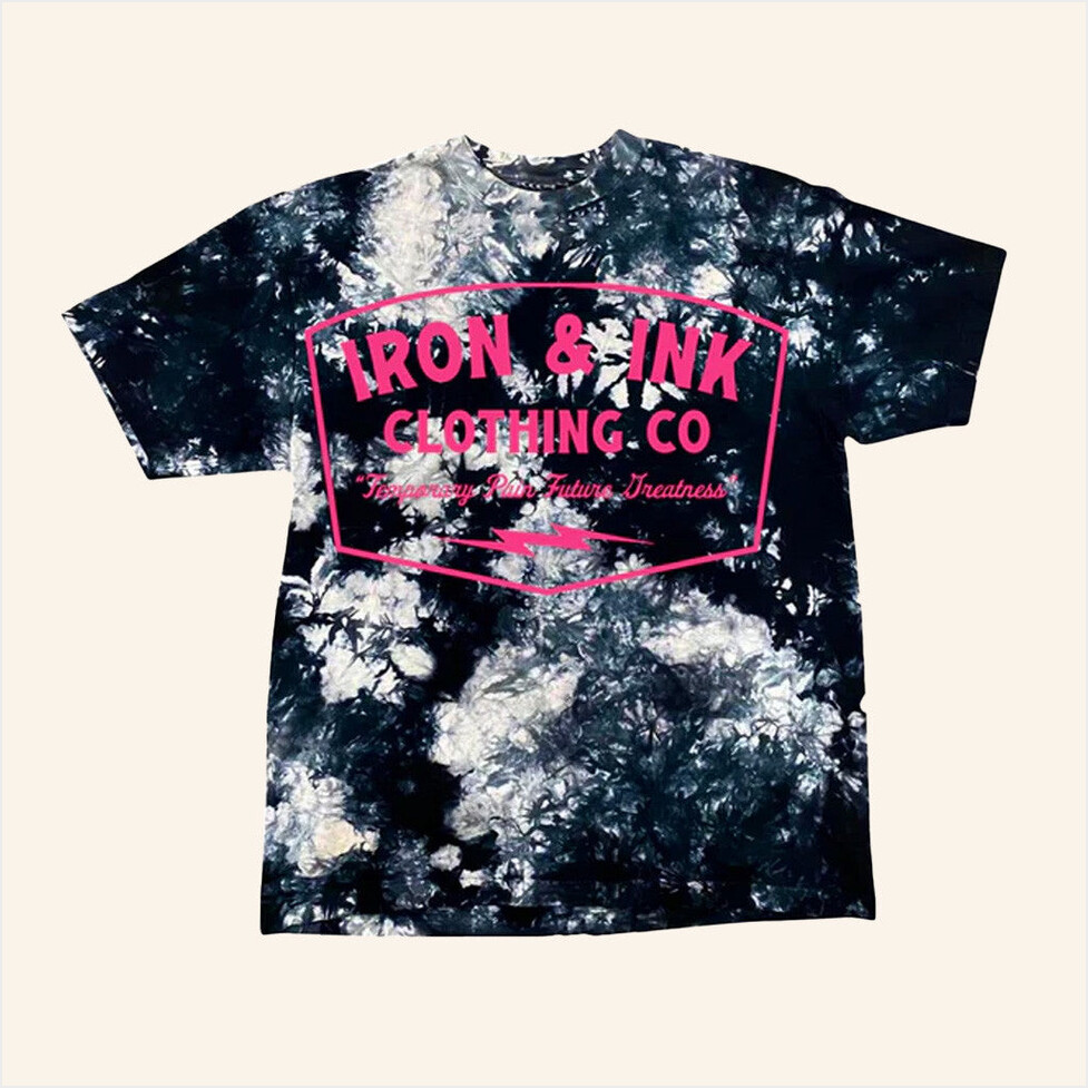 Bolt Logo Tie Dye T-Shirt Iron And Ink Clothing Merch Birthday Gifts For Besties