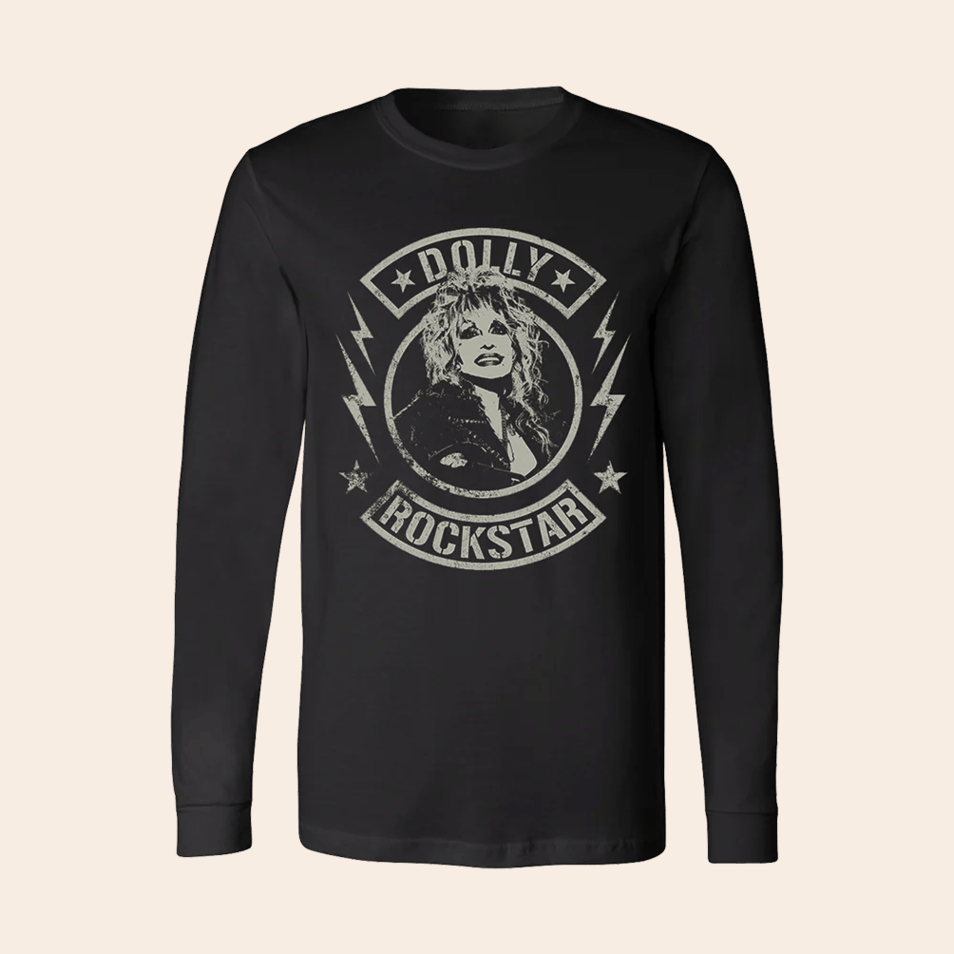 Bolt Rocker Long Sleeve T-Shirt Dolly Parton Merch Dolly Parton Shirt Father's Day Gifts