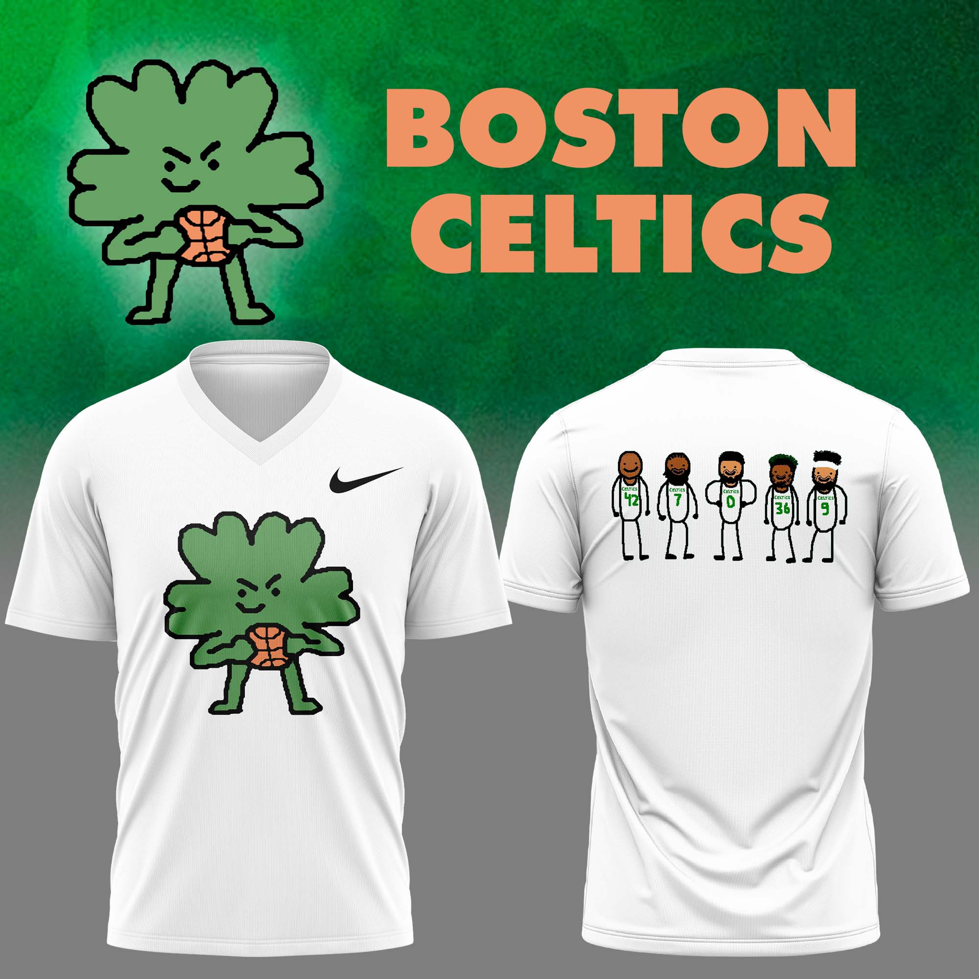 Boston Celtics New Design Logo 2025 Vneck Perfect Gift For Fans