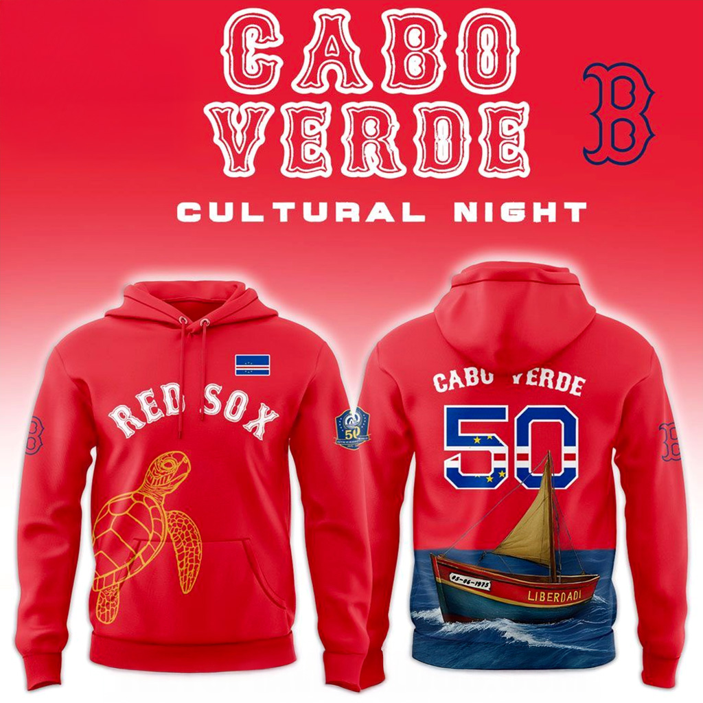 Boston Red Sox Cabo Verdean Celebration Hoodie Red Sox Merch Gift Ideas For Fans