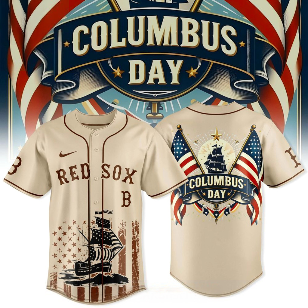 Boston Red Sox Columbus Day 2025 Jersey Baltimore Boston Red Sox Merch Gifts For Fans