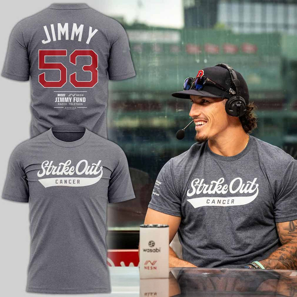 Boston Red Sox Strike Out Cancer T-Shirt Boston Red Sox Merch Gifts For Fans