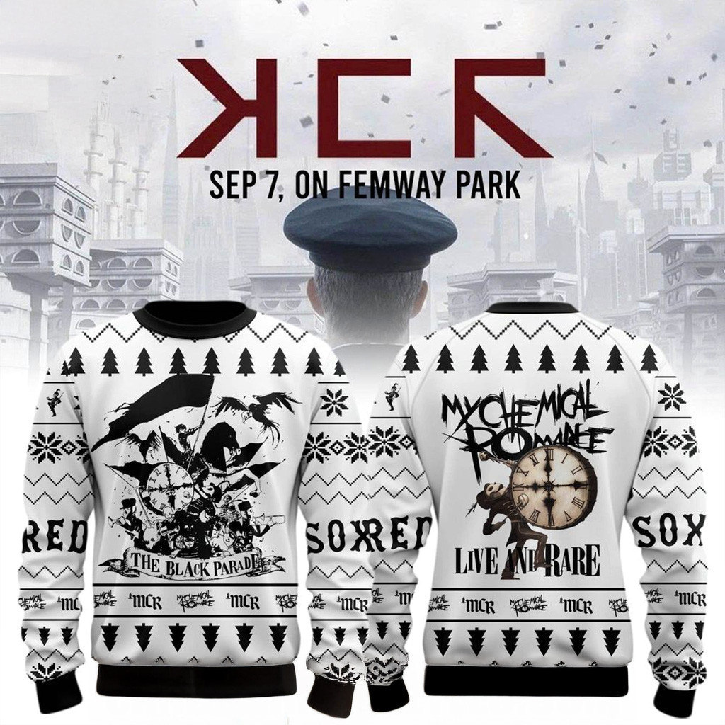 Boston Red Sox The Black Parade My Chemical Romance Sweatshirt Boston Red Sox Merch