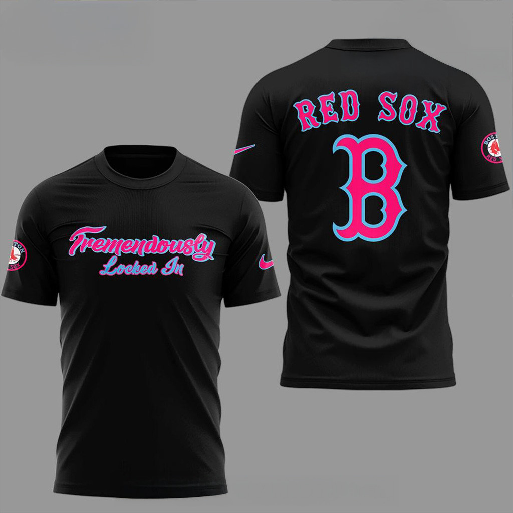 Boston Red Sox Tremendously Locked In Shirt 2025 MLB Merch Gifts For Baseball Lovers