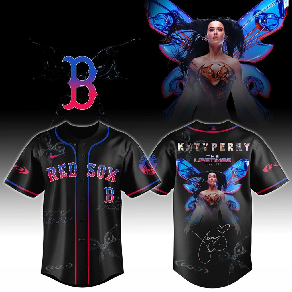 Boston Red Sox X Katy Perry The Lifetimes Tour 2025 Jersey Boston Red Sox Merch Gifts For Mom