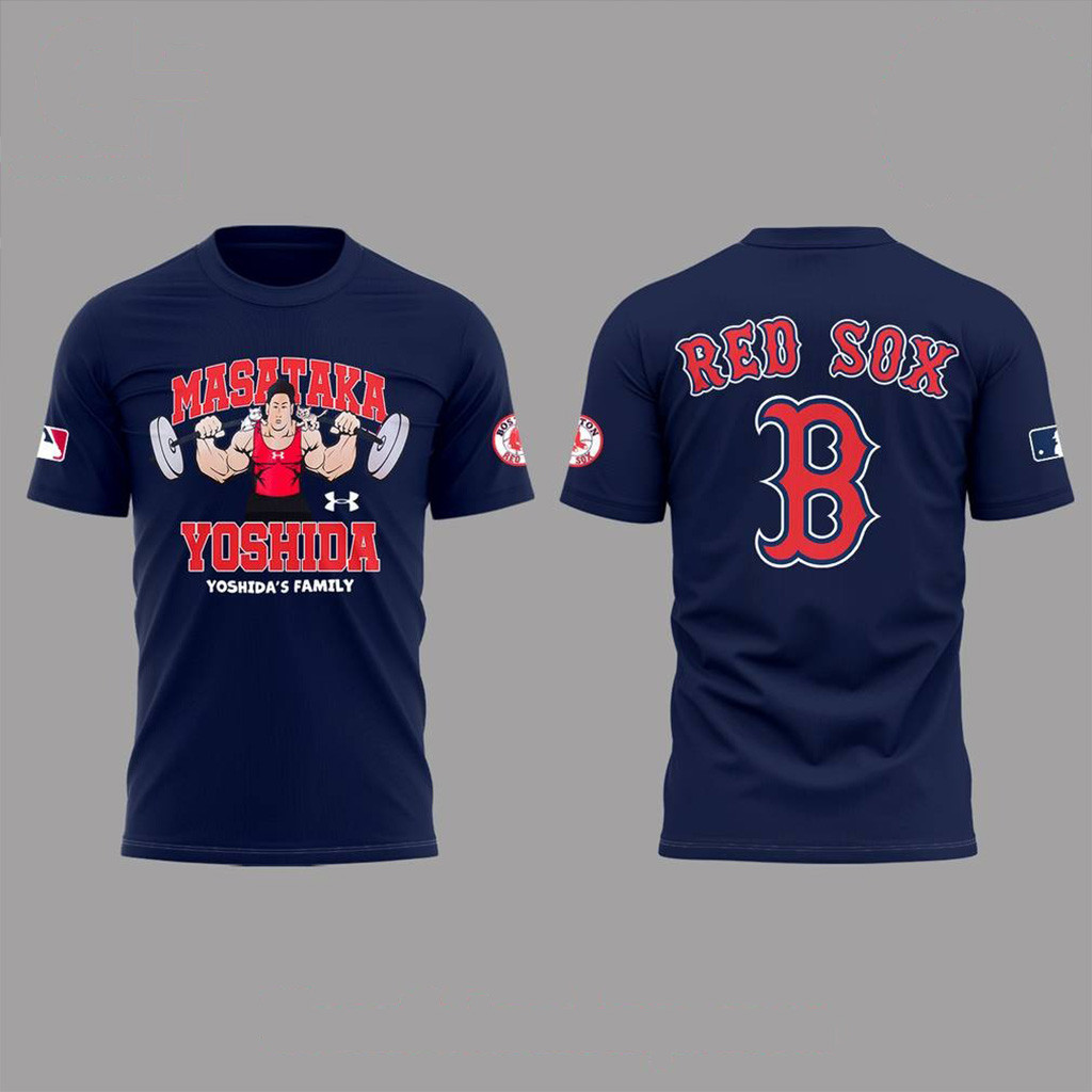 Boston Red Sox x Masataka Yoshidas Family T-Shirt MLB Merch Gifts For Baseball Fans