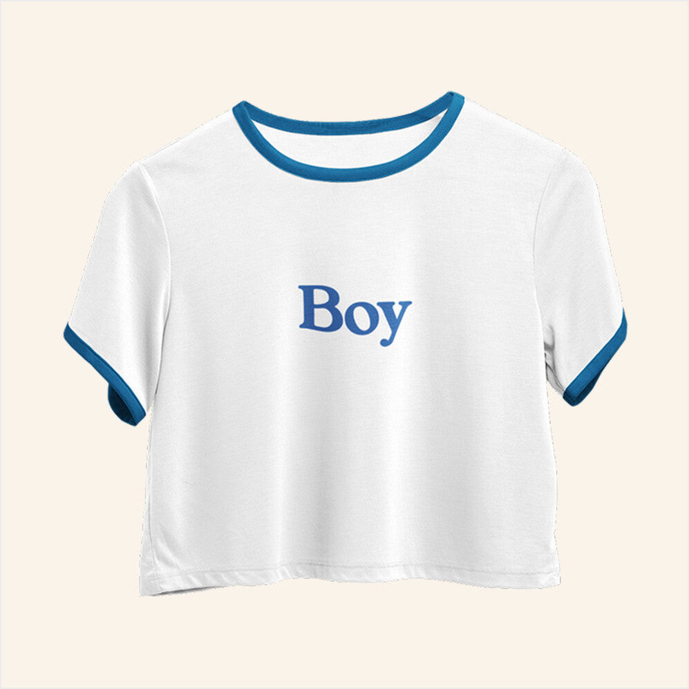 Boy Cropped T-Shirt Fletcher Merch Best Birthday Gifts For Sister Gifts For Best Friend
