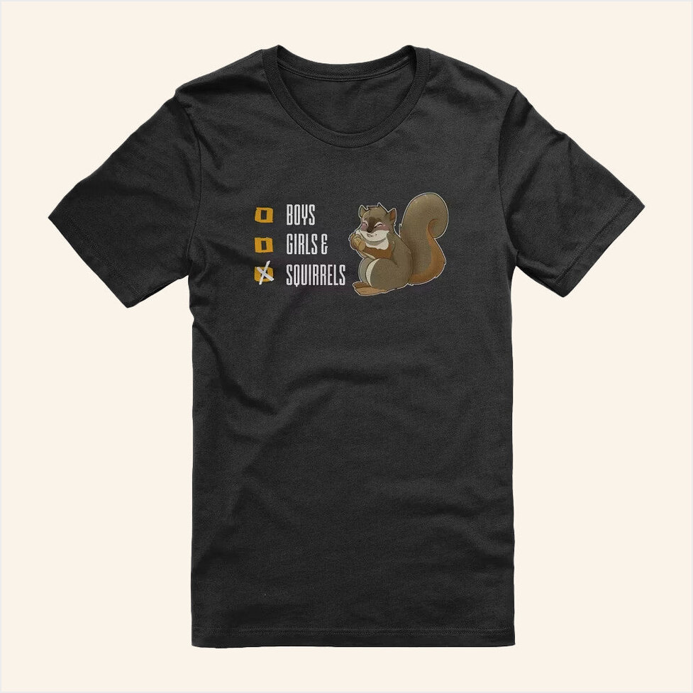 Boys Girls And Squirrels T-Shirt Danny Motta Merch Gift Ideas For Him Birthday Gifts For BFF