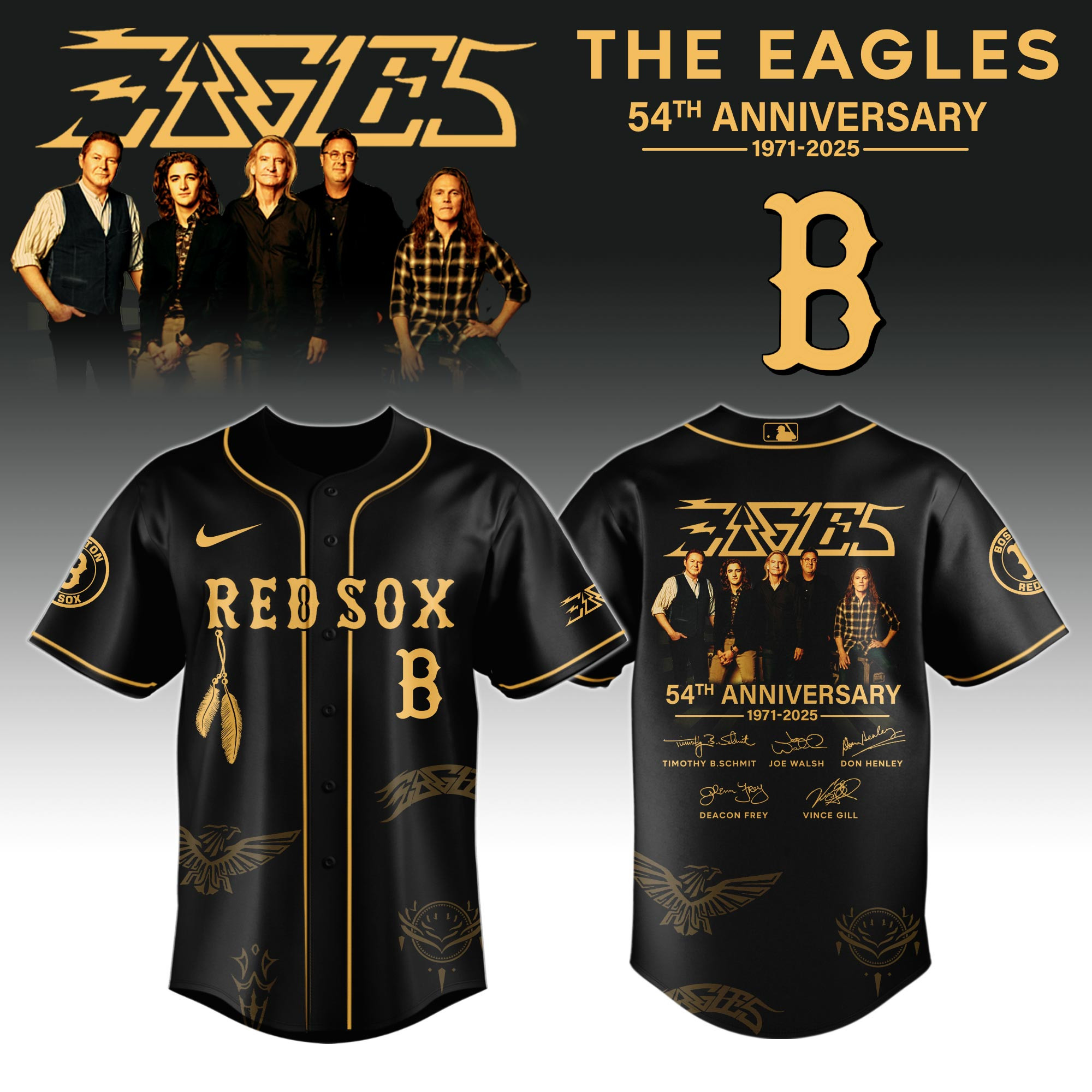 Br Sox X Eagles Band Music Jersey 2025 Gifts For Baseball Fans