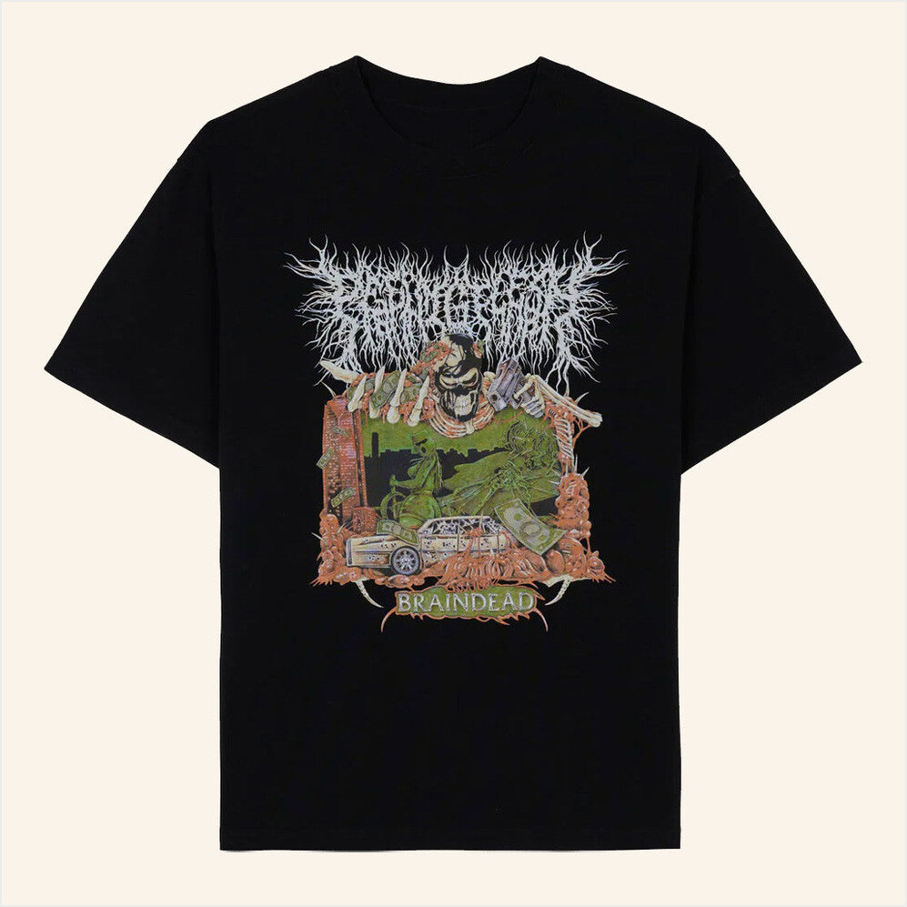 Brain Dead X Peeling Flesh Sound And Fury 2025 T-Shirt Wearebraindead Merch BFF Birthday Gifts