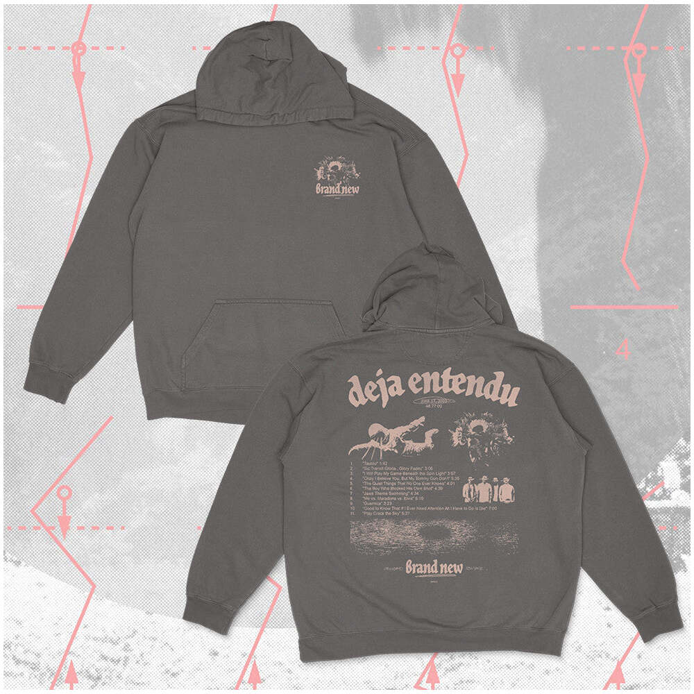 Brand New Band Merch Hoodie Deja Tracklist Bouquet Hoodie Gifts For Fan Gifts For Best Friend