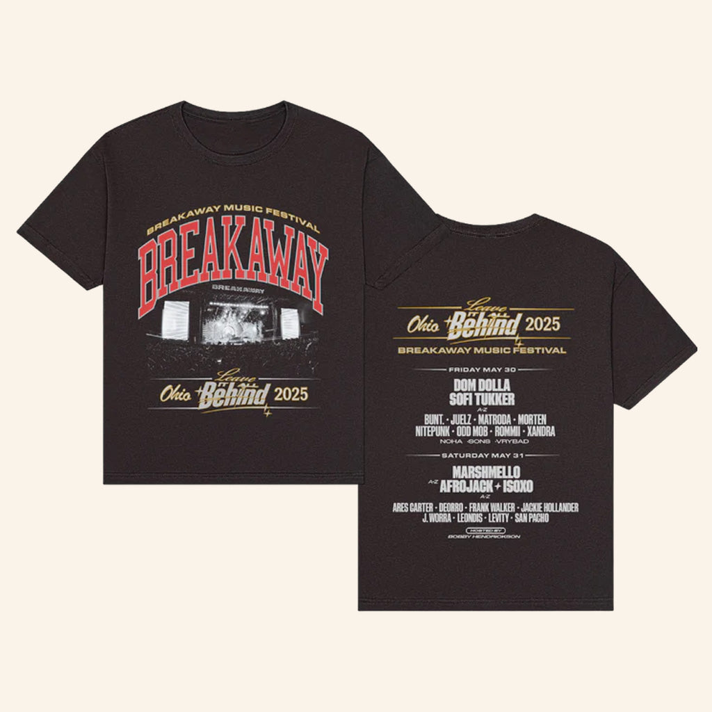 Breakaway Music Festival Merch 2025 Tour Shirt Ohio 2025 T-Shirt Fan Clothing