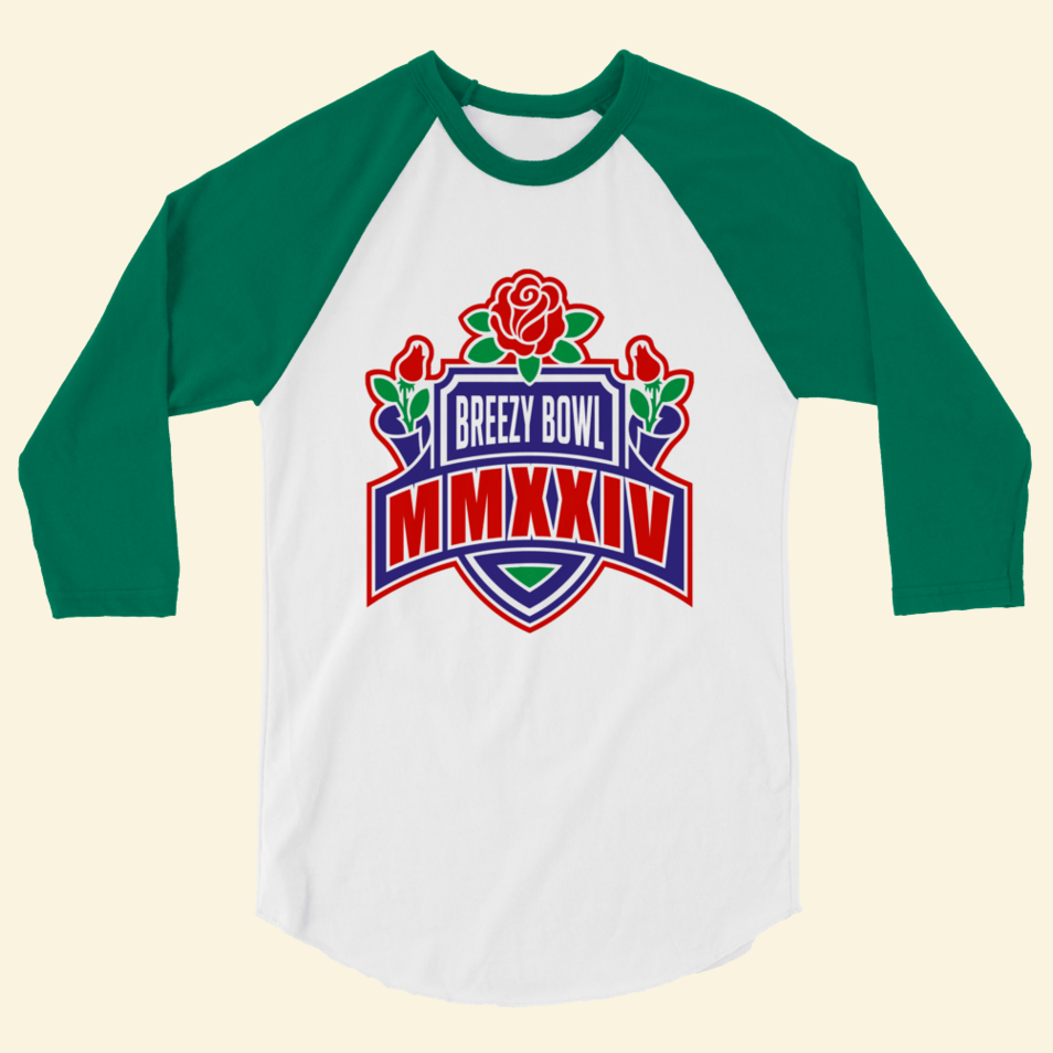 Breezy Bowl 3 4 Sleeve Raglan Shirt Chris Brown Merch Mother's Day Birthday Gifts For Sister