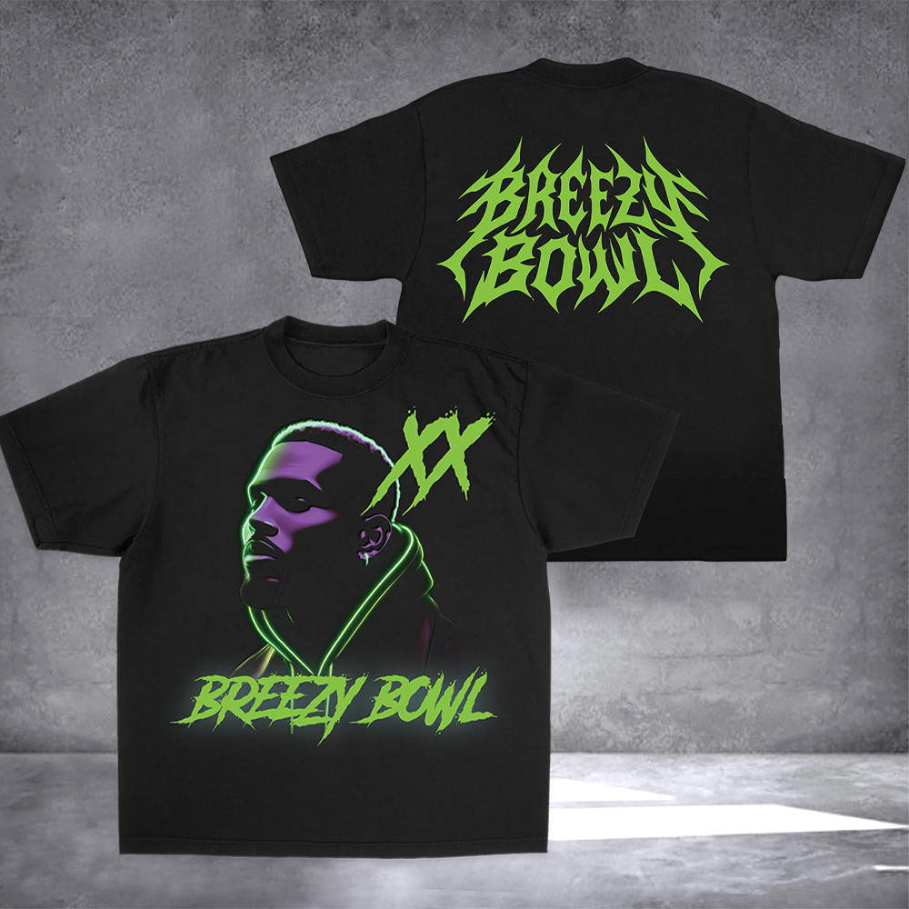 Breezy Bowl Xx Neon Lights Shirt Gifts For Music Enthusiasts