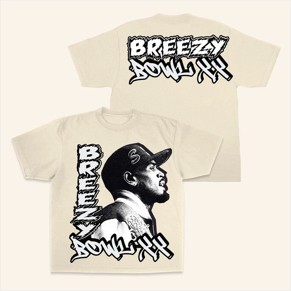 Breezy Bowl Xx Sideline SS T-Shirt Chris Brown Merch Good Gifts For Brother Gifts For Besties