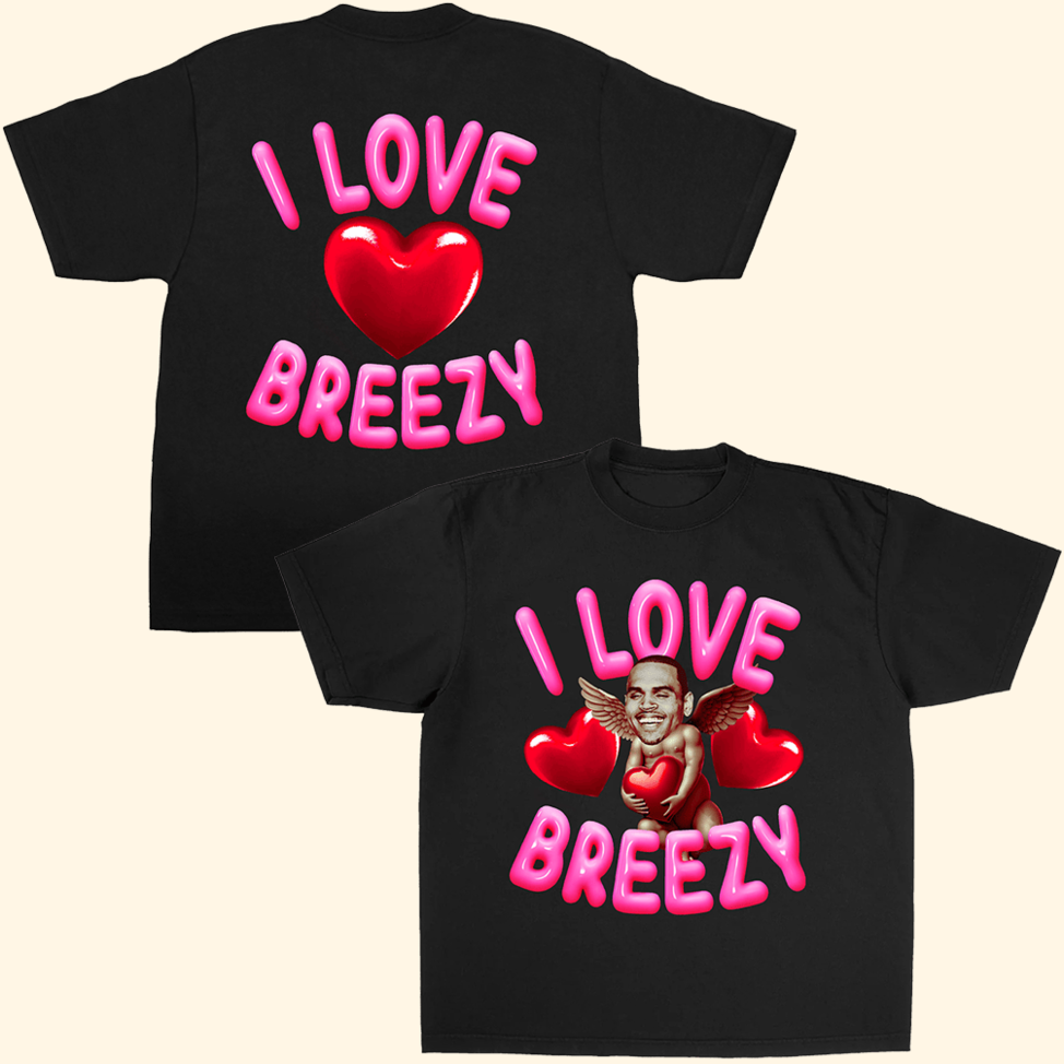 Breezy Cupid S'S Shirt Chris Brown Merch Chris Brown T-Shirt Mothers Day Gifts For Boyfriend