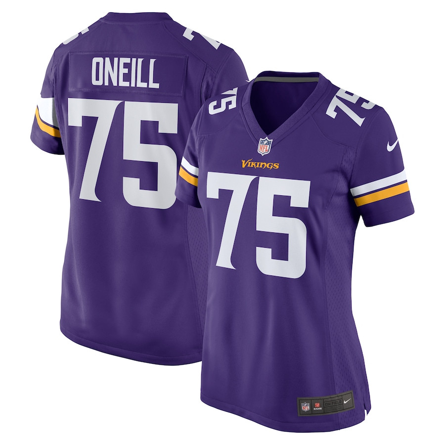 Brian O'Neill 75 Minnesota Vikings Women Game Jersey - Purple - JS812