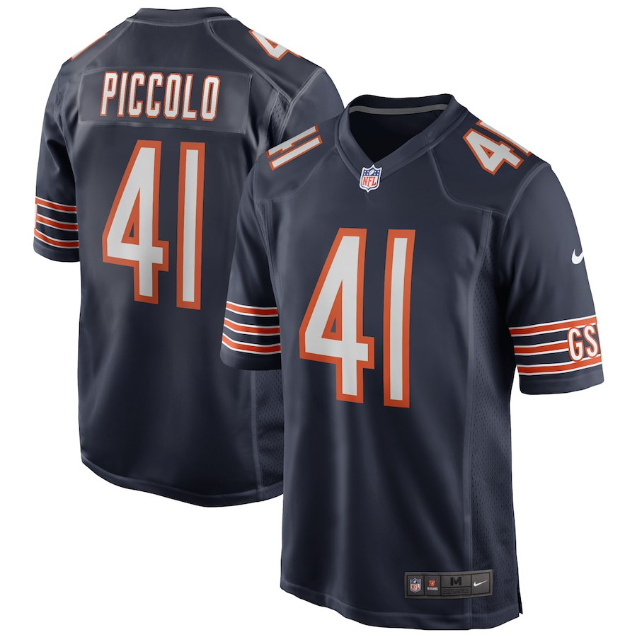 Brian Piccolo 41 Chicago Bears Men Game Retired Jersey - Navy - JS721