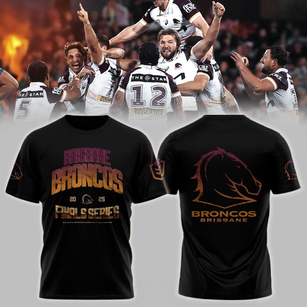 Brisbane Broncos 2025 NRL Finals T-Shirt Brisbane Broncos Merch Gift For Fans