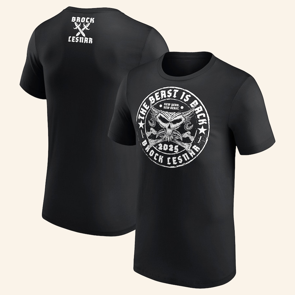 Brock Lesnar Shirt Brock Lesnar Merch The Beast Is Back T-Shirt Him Gifts