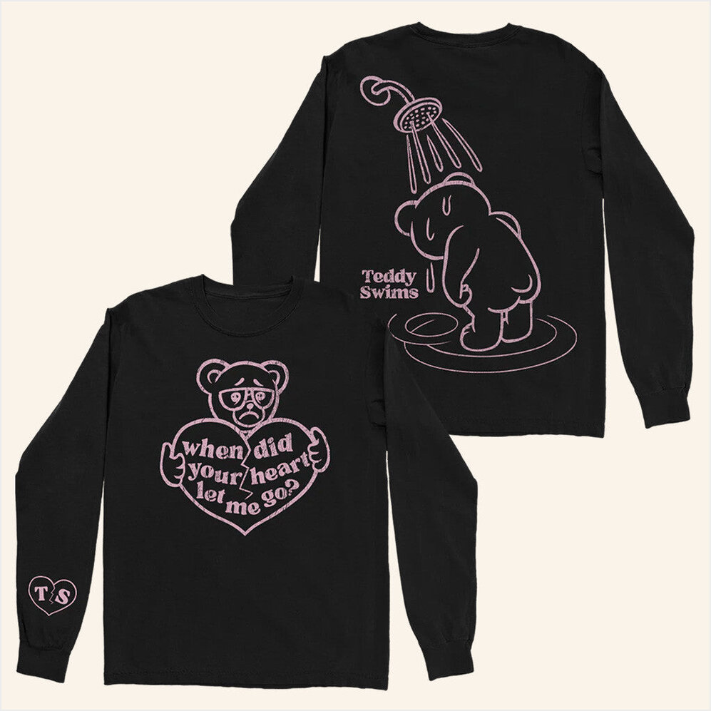 Broken Heart Long Sleeve Shirt Teddy Swims Merch Birthday Gifts For BFF Christmas Presents