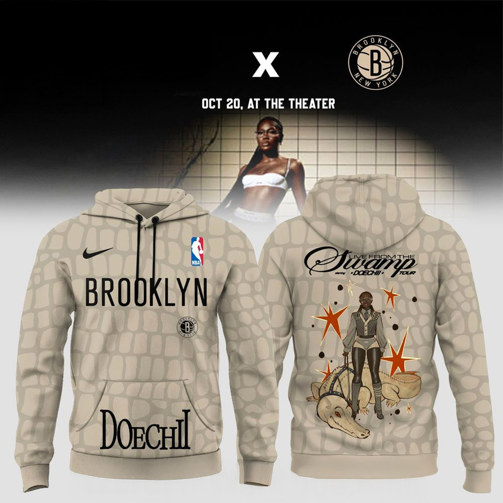 Brooklyn Nets X Doechii Live From The Swamp Tour 2025 Hoodie Brooklyn Nets Merch Fan Gifts